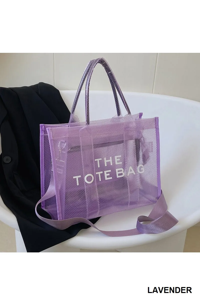 Transparent The Tote Bag w/ Shoulder Strap