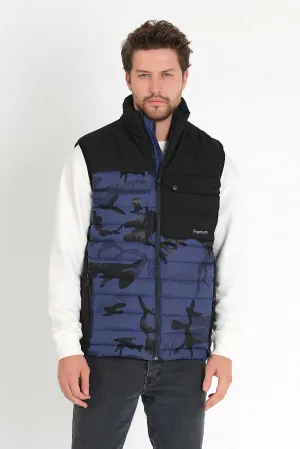 Weyeze Men's Navy Blue Inflatable Vest